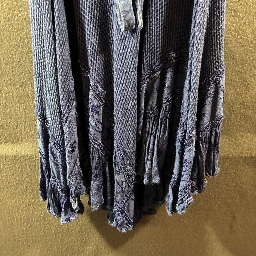 y2k women babydoll dress‎ medium blue fairy grunge whimsigoth western festival - Picture 8 of 9